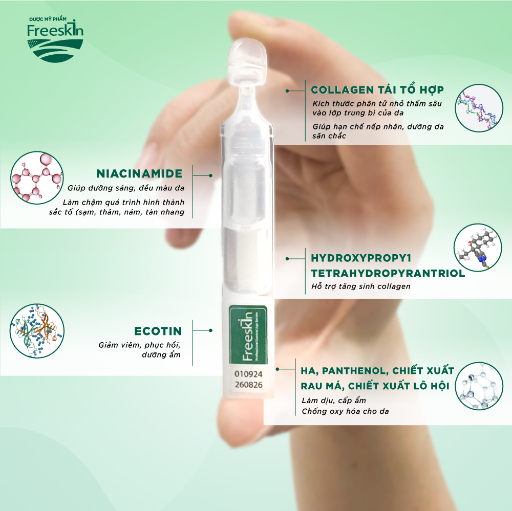 Serum Collagen Freeskin - Ngăn ngừa lão hóa sớm hiệu quả 